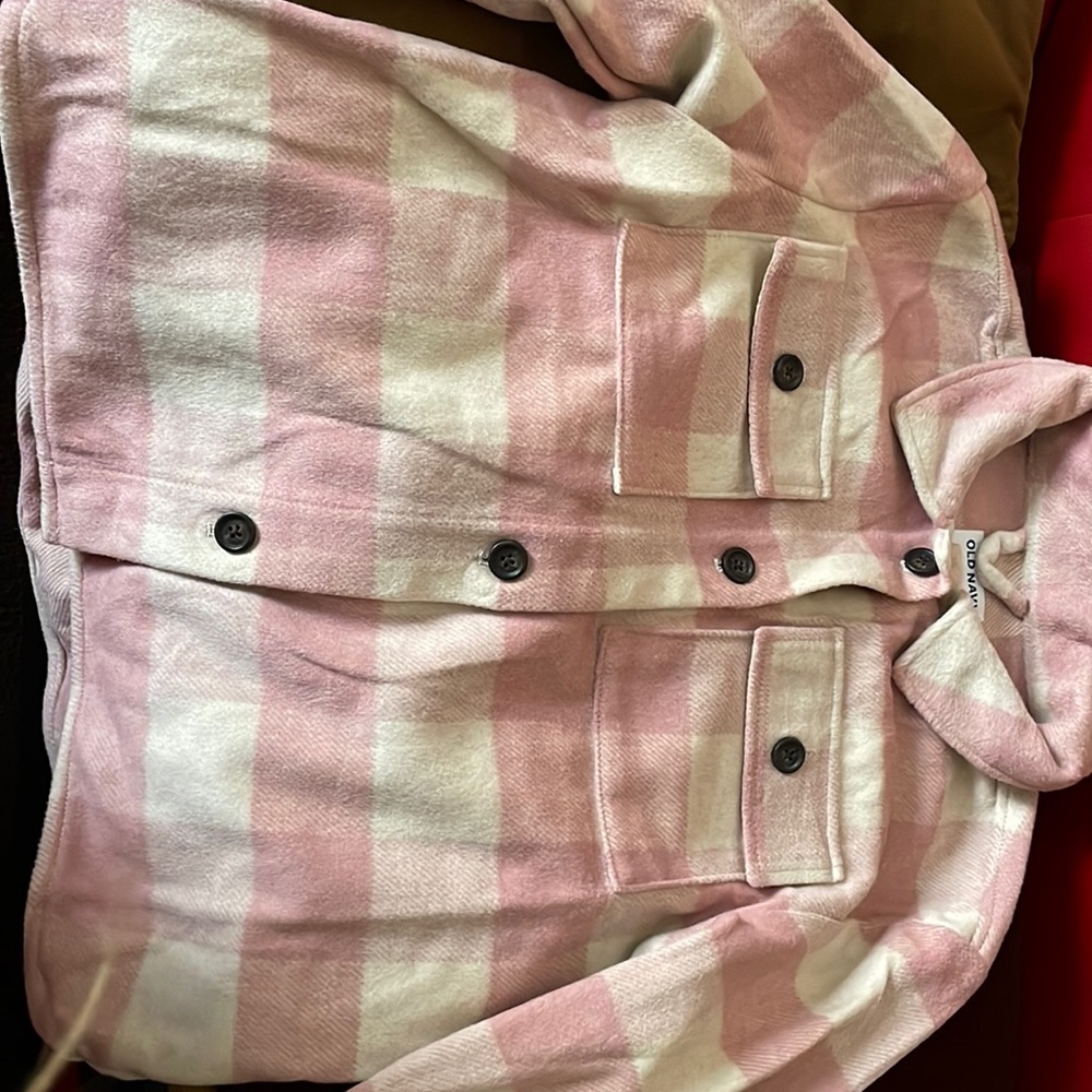 Flannel printed shacket for girls size XXL